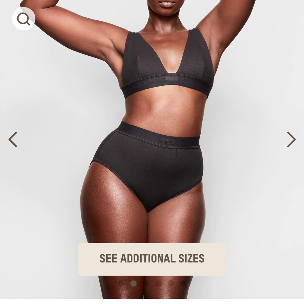 SKIMS cotton rib high waisted brief